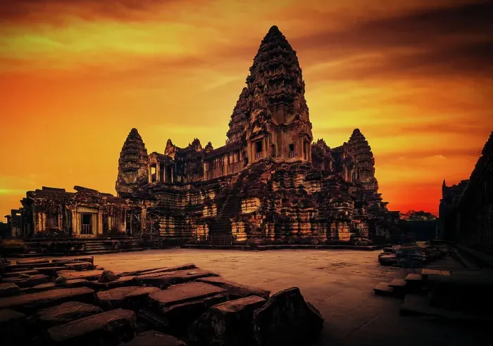 Framed Print : Angkor Wat sunrise