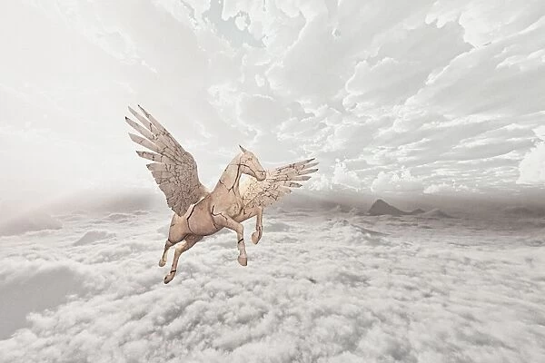 animals, ar, augmented reality, cloud, color image, computer graphic, concept, copy space