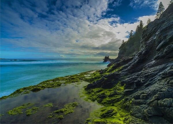 Anson Bay, Norfolk Island, south pacific ocean