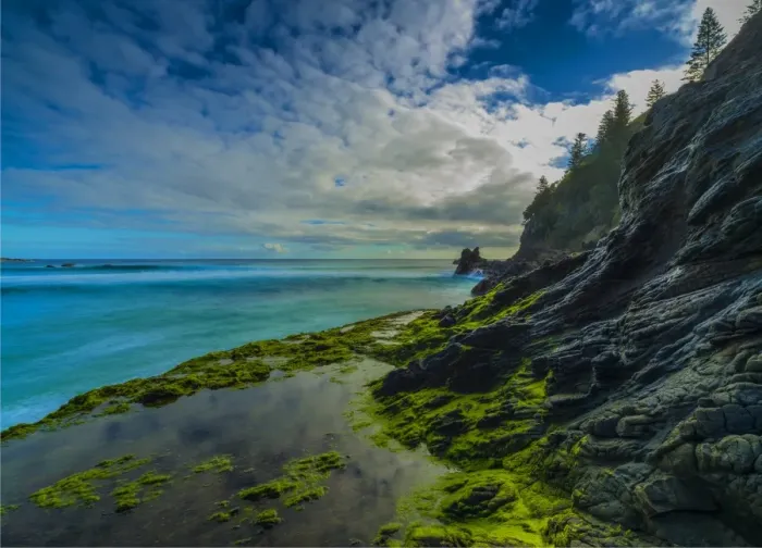 Framed Print : Anson Bay, Norfolk Island, south pacific ocean