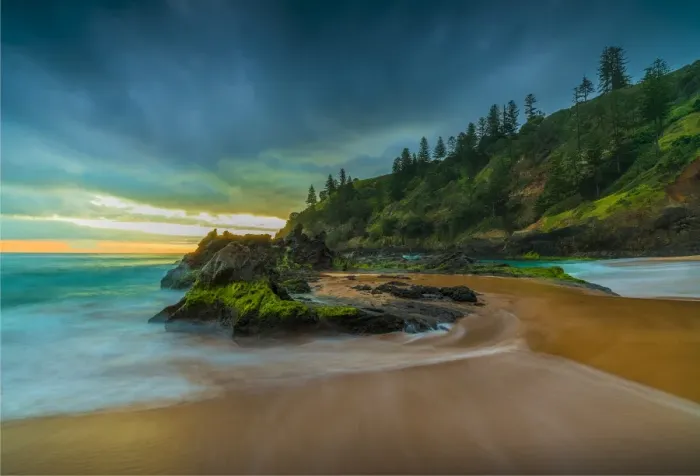 Framed Print : Anson Bay, Norfolk Island, south pacific ocean Framed Print : Anson Bay, Norfolk Island, south pacific ocean