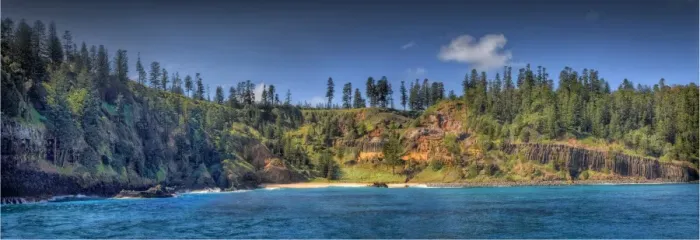 Framed Print : Anson bay panorama