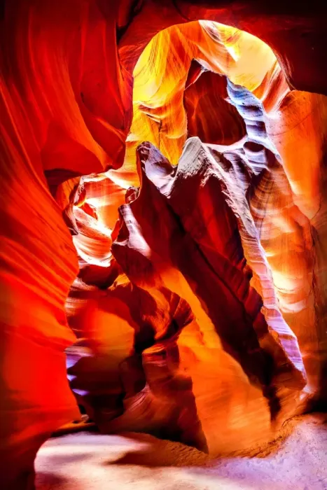 Framed Print : Antelope Canyon rock formations