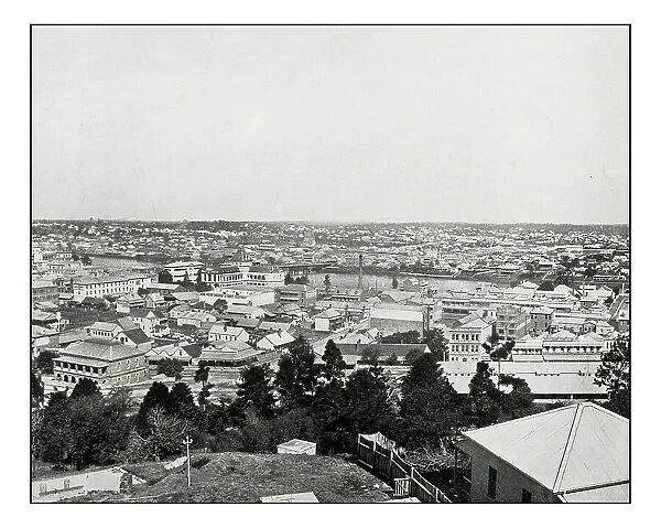 Antique photograph of Brisbane, Queensland