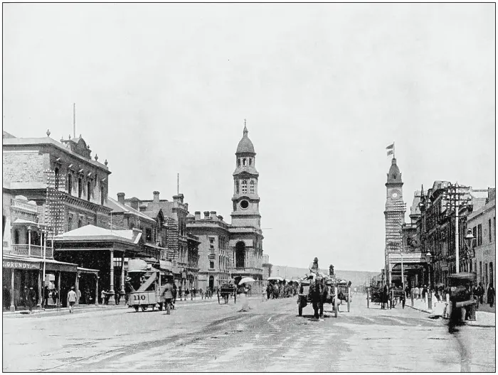 Framed Print : Antique photograph of World's famous sites: Adelaide Framed Print : Antique photograph of World's famous sites: Adelaide