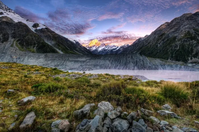 Framed Print : Aoraki Mount Cook, MacKenzie, South Island, New Zealand