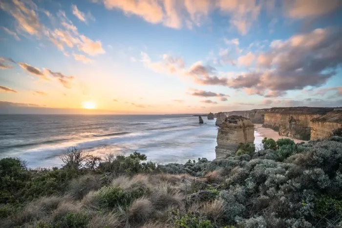 Framed Print : Twelve Apostle with the sunset, Australia
