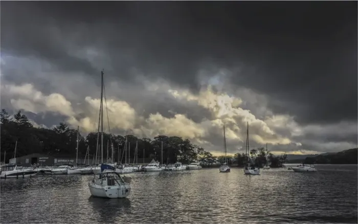 Framed Print : An approaching storm on Lake Windemere, Cumbria, England, United Kingdom Framed Print : An approaching storm on Lake Windemere, Cumbria, England, United Kingdom