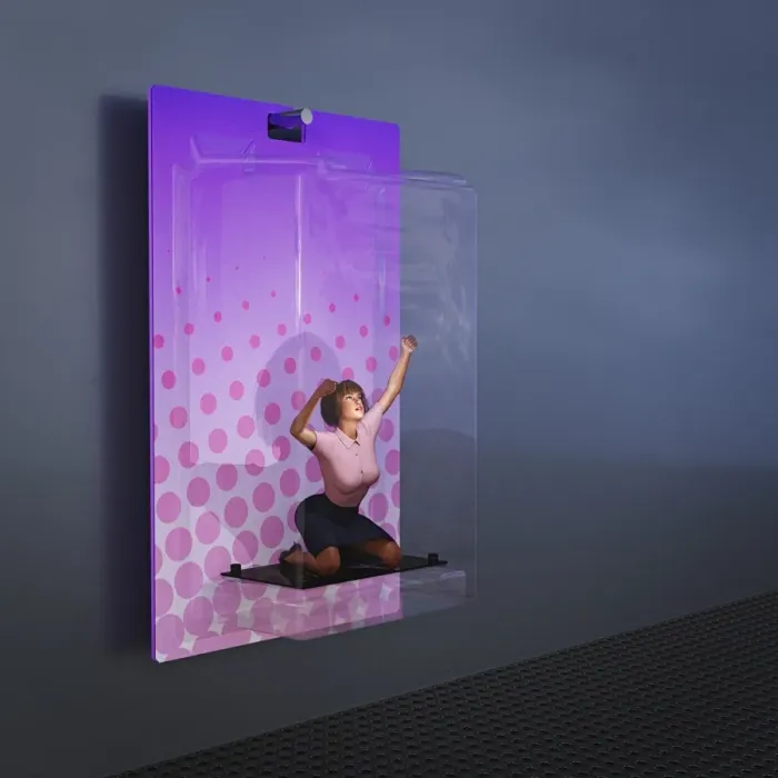 Framed Print : ar, arms raised, augmented reality, blister pack, box, brunette, color image, concept Framed Print : ar, arms raised, augmented reality, blister pack, box, brunette, color image, concept