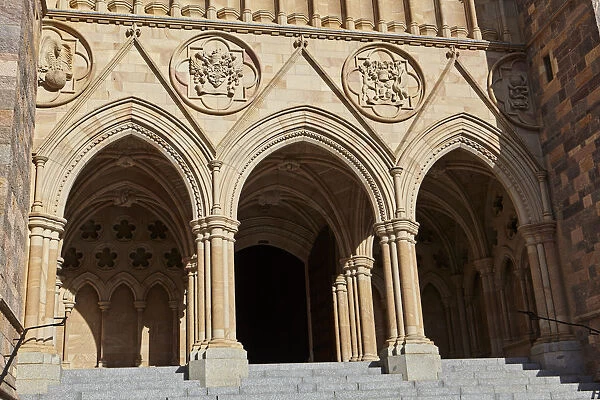 Architectural detail of the gothic revival St Johns Cathedral