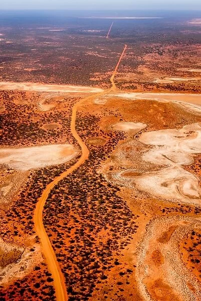 Arial view to the Australian Desert