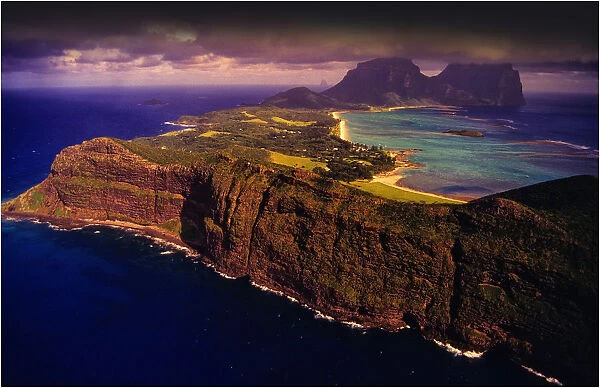 Arial view of Lord Howe Island