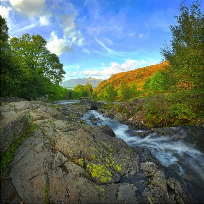 Framed Print : Ashness Bridge Derwent Water Lake district England Framed Print : Ashness Bridge Derwent Water Lake district England