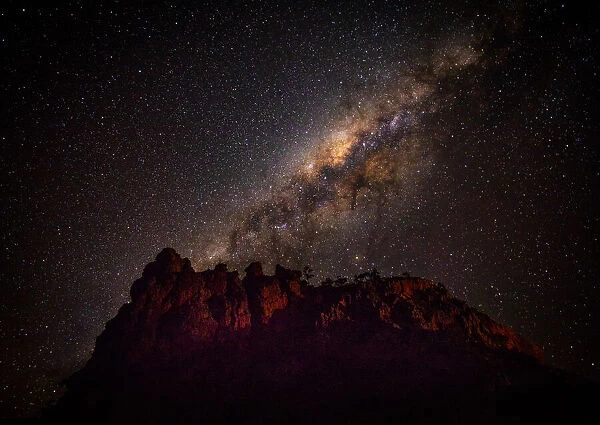 Astro Photography of the Milky Way above Glen Helen Gorge, West MacDonnell National Park