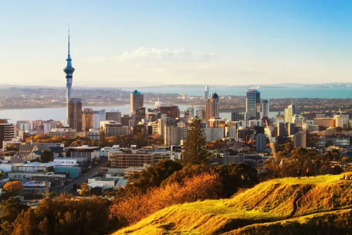 Framed Print : Auckland City Skyline