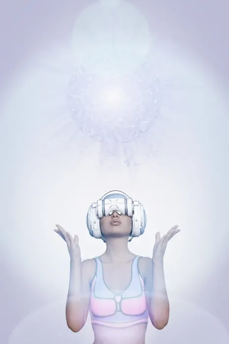 Framed Print : augmented reality, candid, cloud, color image, concept, copy space, cyberspace, day