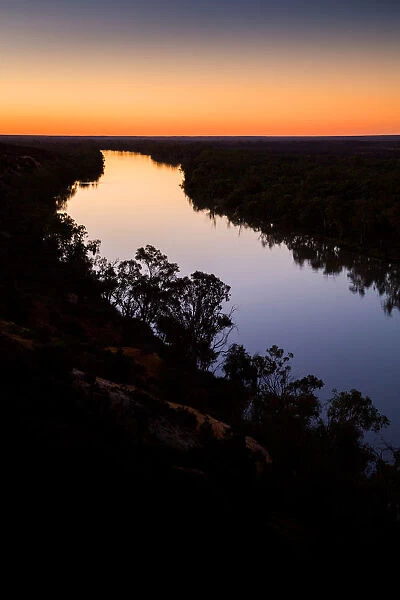 Australia, Australian, calm, gum tree, reflections, river, River Murray, South Australia