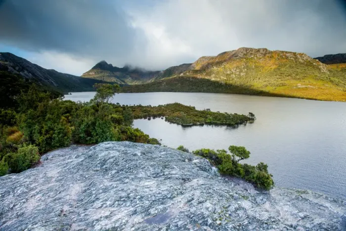 Framed Print : Australia, Cradle Mountain, Dove Lake, Getty Images, island, Tasmania, Tasmanian