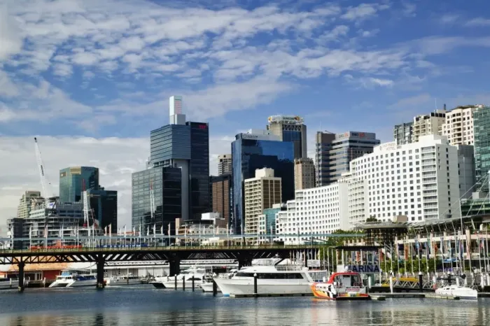 Framed Print : Australia, New South Wales, Sydney, Cityscape at Darling Harbour