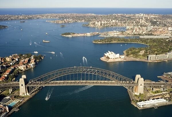 Australia, New South Wales, Sydney Harbour, aerial view