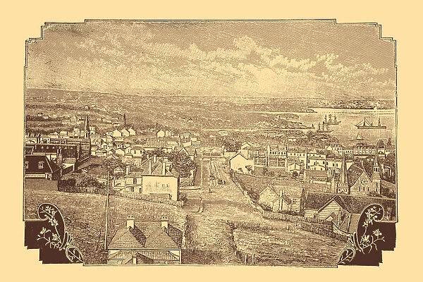 Australia: Port of Sydney in 19th century