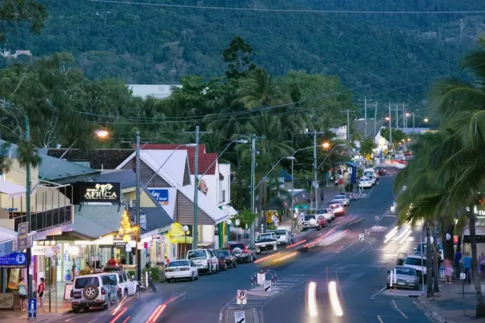 Framed Print : Australia, Queensland, Airlie Beach, Traffic on road Framed Print : Australia, Queensland, Airlie Beach, Traffic on road