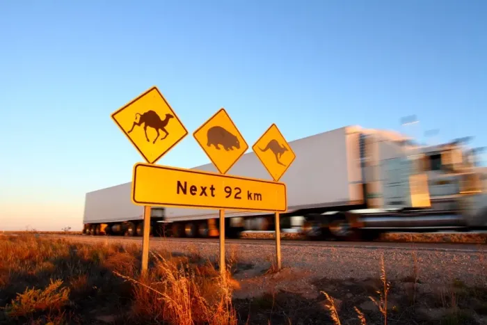 Framed Print : Australia road sign highway Framed Print : Australia road sign highway