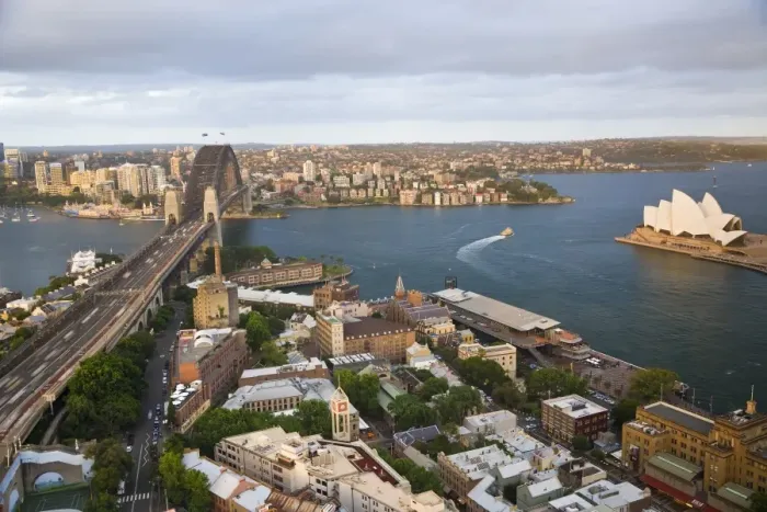 Framed Print : Australia, The Rocks, Sydney Harbor & Bridge Framed Print : Australia, The Rocks, Sydney Harbor & Bridge