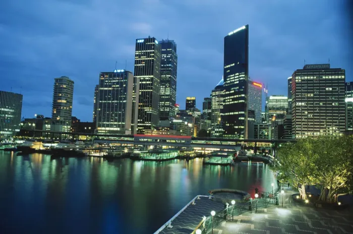 Framed Print : Australia, Sydney skyline at dusk Framed Print : Australia, Sydney skyline at dusk