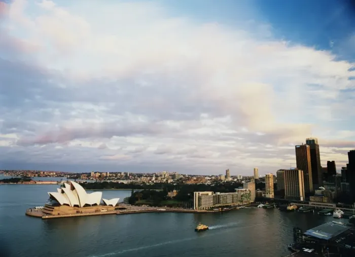 Framed Print : Australia, Sydney, Sydney Harbour and Opera House, aerial view Framed Print : Australia, Sydney, Sydney Harbour and Opera House, aerial view