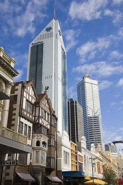 Australia, Western Australia, Perth, old and new architecture