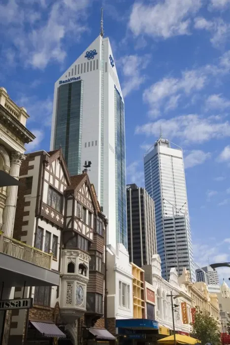 Framed Print : Australia, Western Australia, Perth, old and new architecture