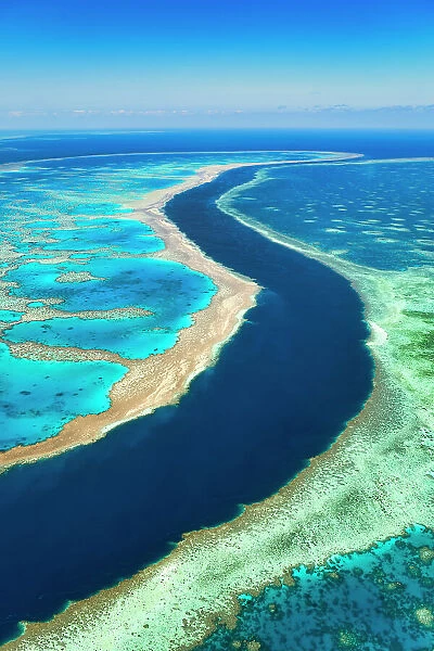 Australia. Whitsundays. Great Barrier Reef. Aerial View