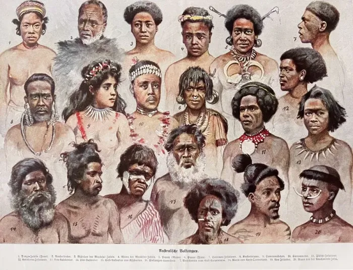 Framed Print : Australian ethnic groups, headshots Framed Print : Australian ethnic groups, headshots