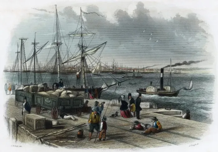 Framed Print : Australian Quayside Framed Print : Australian Quayside