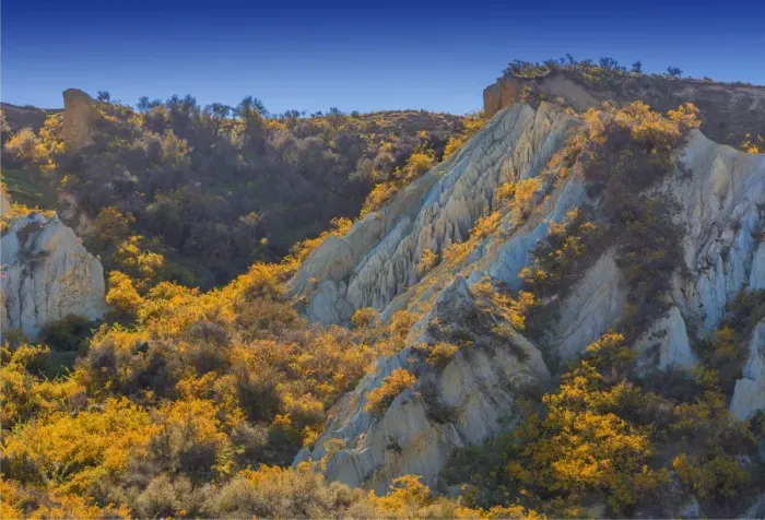 Framed Print : Autumn at the clay cliffs, Omarama, south Island of New Zealand Framed Print : Autumn at the clay cliffs, Omarama, south Island of New Zealand