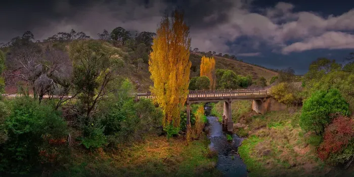 Framed Print : Autumn in the high country around the Omeo district, Victoria, Australia