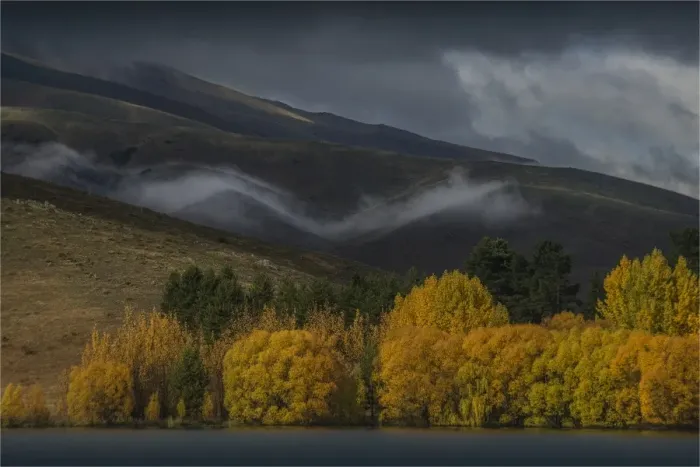 Framed Print : Autumn mist