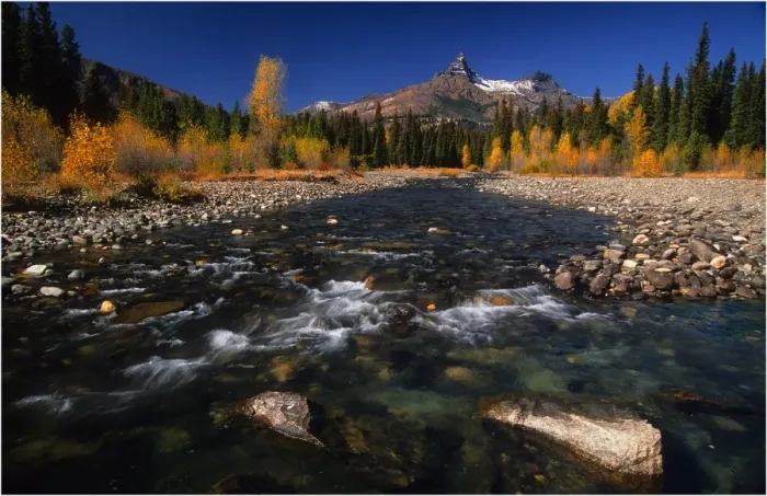 Framed Print : Autumn near Custer National Forest, Montana, United States of America