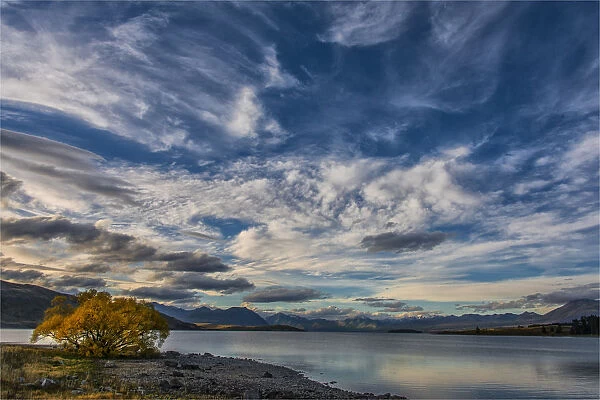 Autumn skies on Lake Tekapo