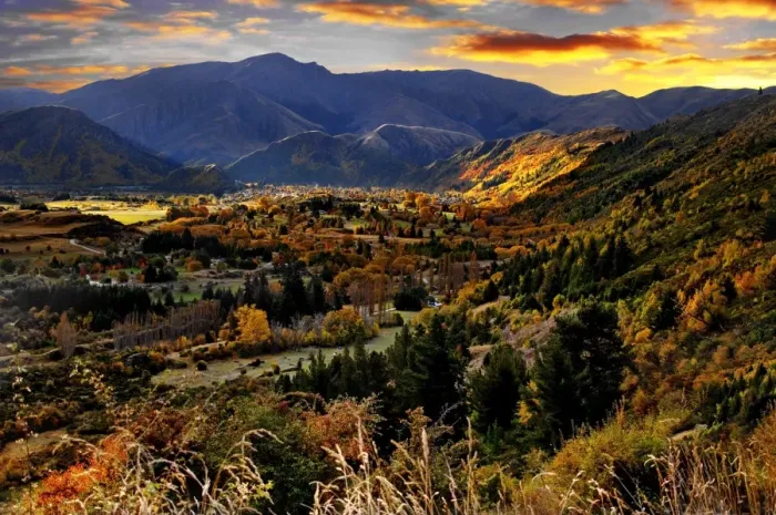 Framed Print : Autumn valley