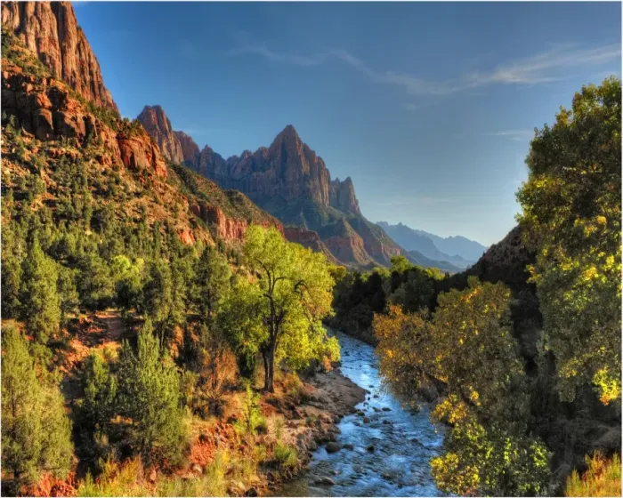 Framed Print : Autumn in Zion National Park, Utah, southwest United States of America