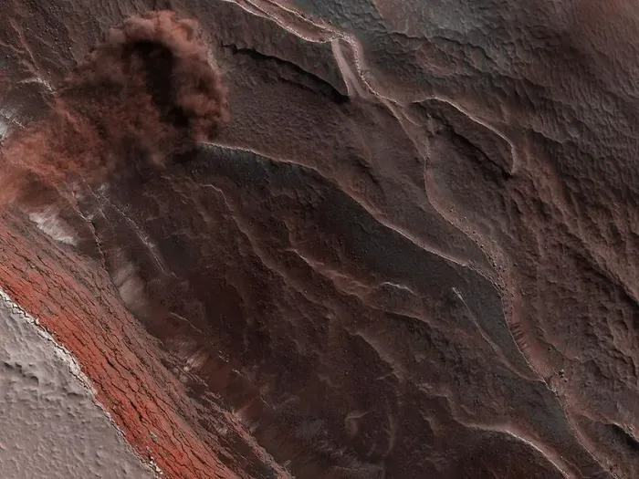 Framed Print : Avalanche on Mars Framed Print : Avalanche on Mars