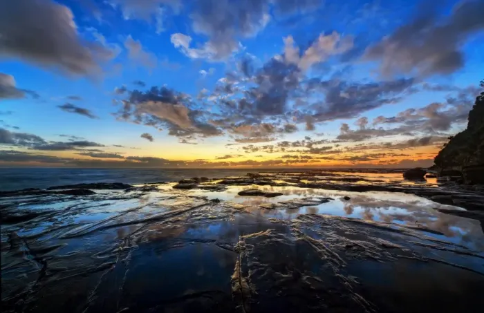 Framed Print : Avoca Beach sunrise reflections