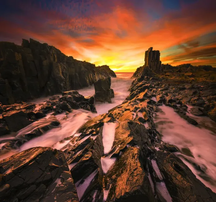 Framed Print : Awesome sunrise @ Bombo Quarry