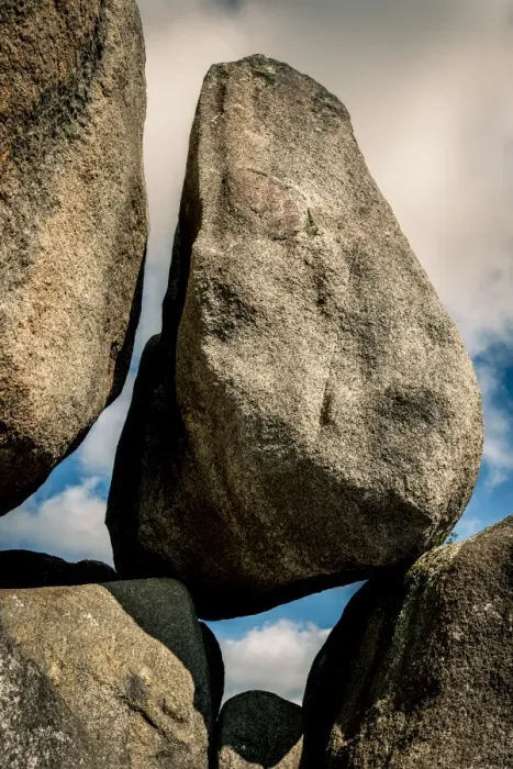 Framed Print : Balancing Rock at Castle Rock