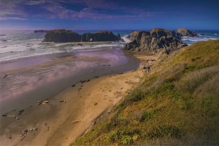 Framed Print : Bandon coastline, Oregon, United States