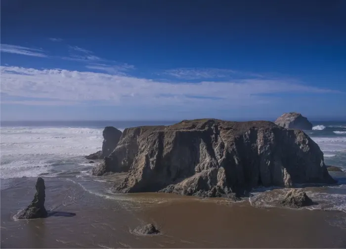 Framed Print : Bandon coastline, Oregon, United States