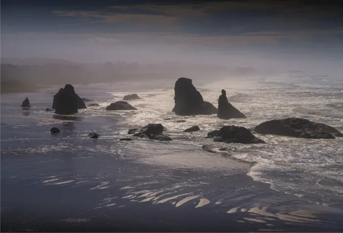 Framed Print : Bandon coastline, Oregon, United States