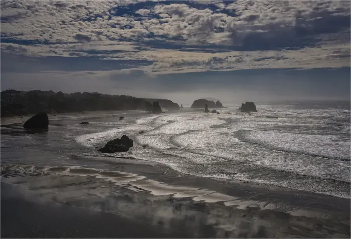 Framed Print : Bandon coastline, Oregon, United States